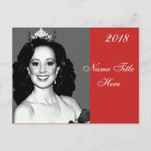 Pageant Autograph Postcard