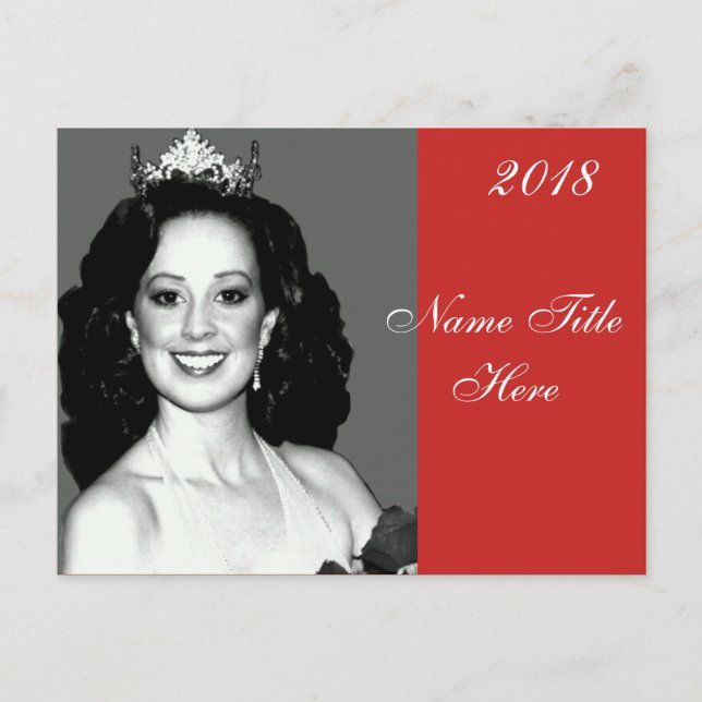 Pageant Autograph Postcard (Front)