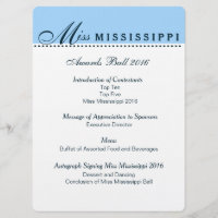 Pageant Awards Ball Program