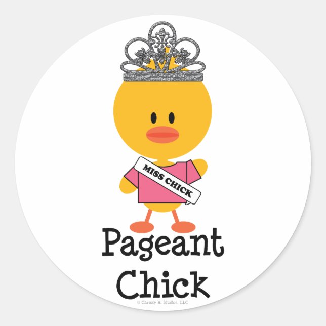 Pageant Chick Stickers (Front)