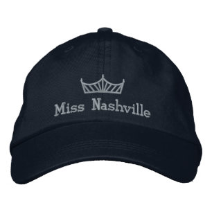 Pageant Crown Custom Embroidered Cap 