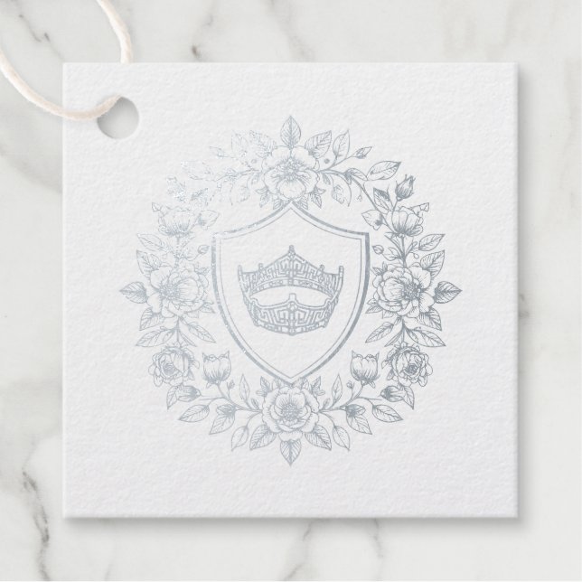 Pageant Crown Favour Tags (Front)