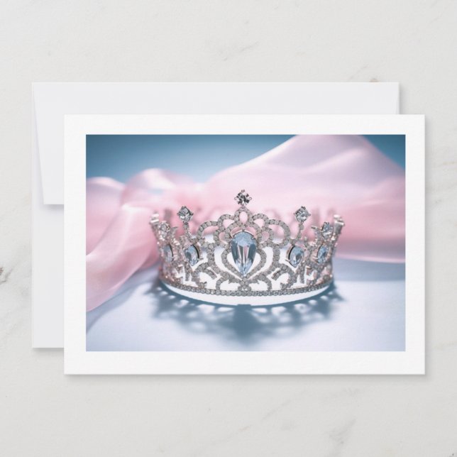 Pageant Crown Flat Note Card (Front)