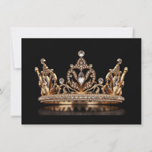 Pageant Crown Flat Note Card