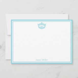 Pageant Crown Flat Note Card