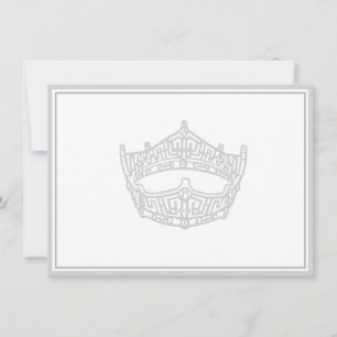 Pageant Crown Flat Note Card