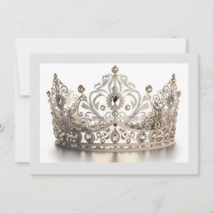 Pageant Crown Flat Note Card