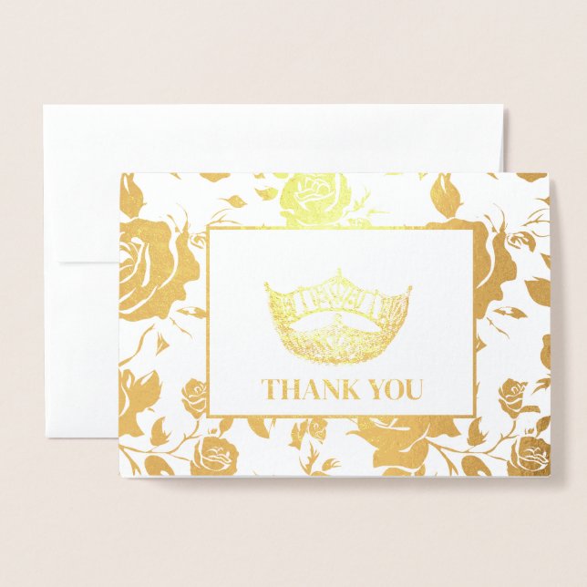 Pageant Crown Foil Card (Front With Envelope)