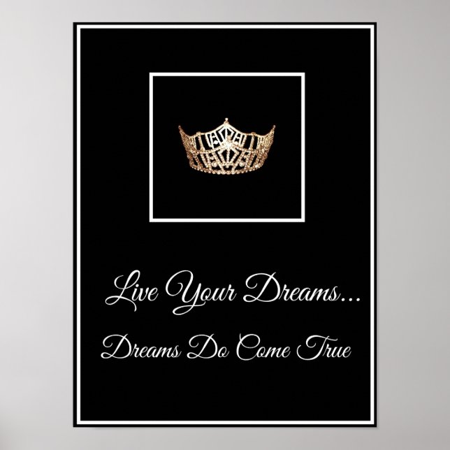 Pageant Crown Live Your Dreams Poster (Front)