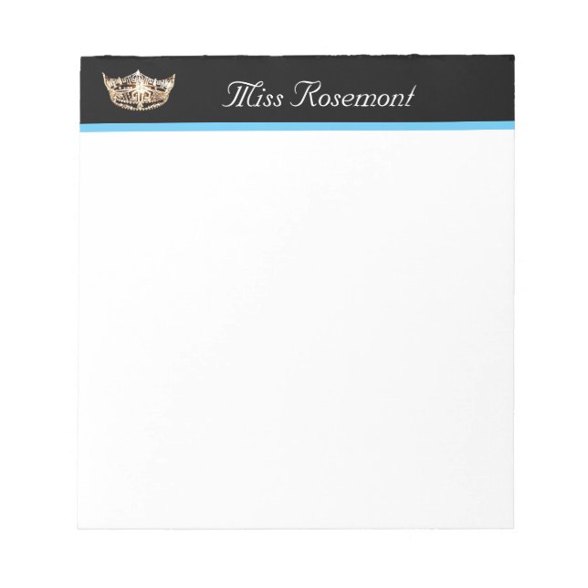 Pageant Crown Notepad (Front)