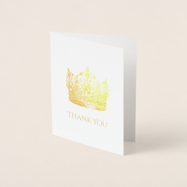 Pageant Crown Thank You Card (Front)