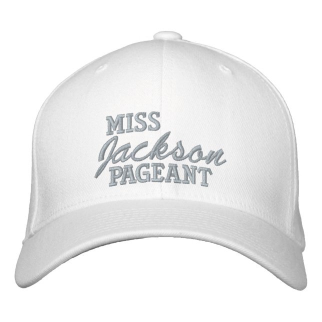 Pageant Custom Embroidered Baseball Cap (Front)