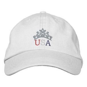 Pageant Custom Embroidered Baseball Cap USA