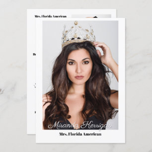 Pageant Essentials Autograph Card Template