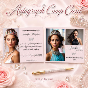 Pageant Essentials Autograph Comp Card