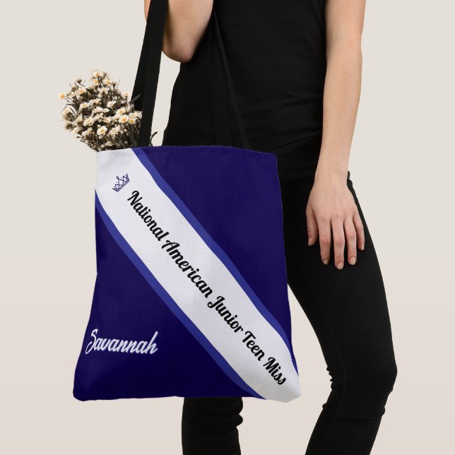 Pageant Essentials Custom Crown and Sash Tote (Close Up)