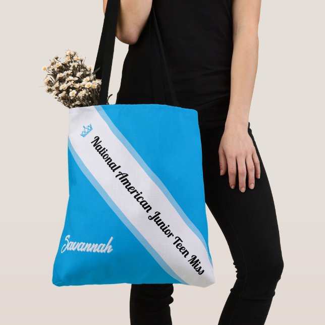 Pageant Essentials Custom Crown and Sash Tote (Close Up)