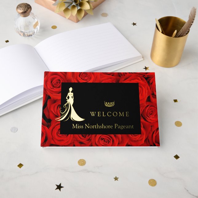 Pageant Foil Guest Book (Front Open)