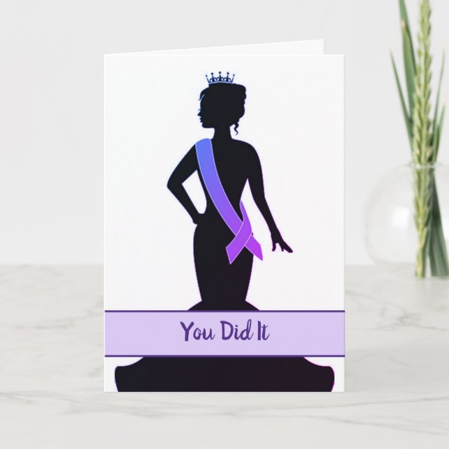 Pageant Greeting Card-Congratulations Card (Front)