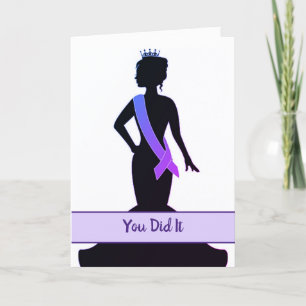 Pageant Greeting Card-Congratulations Card