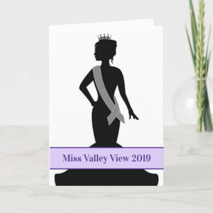 Pageant Greeting Card-Custom Announcement