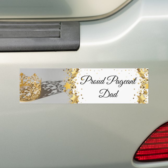 Pageant Mum Bumper Car Magnet Sticker (On Car)
