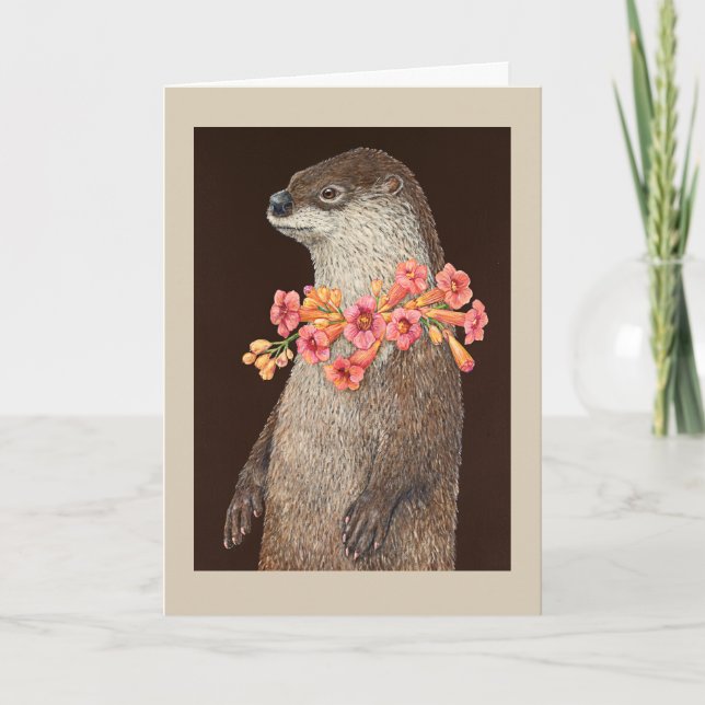 Pageant Otter greeting card (Front)
