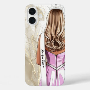 Pageant Phone Case Gold Glitter Pageant Queen