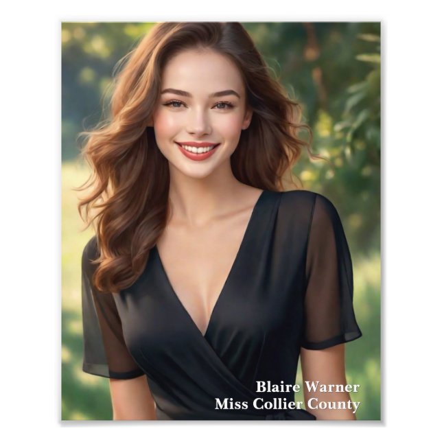 Pageant Photo 8x10 Photogenic Contest Print (Front)