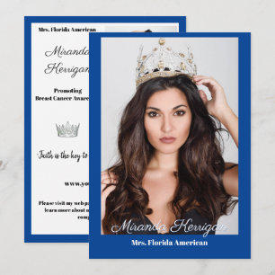 Pageant Photo Autograph Card Border Template