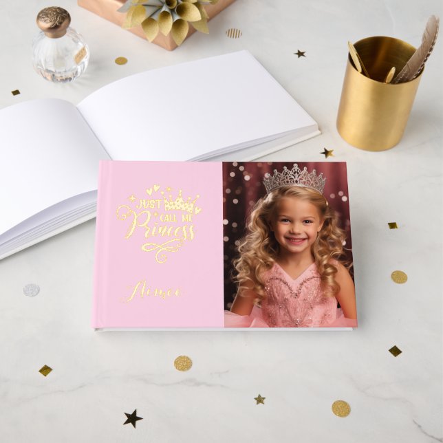 Pageant Princess Foil Guest Book (Front Open)