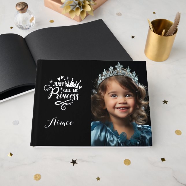 Pageant Princess Foil Guest Book (Front Open)