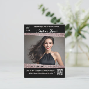 Pageant Promo Autograph Card   QR Code
