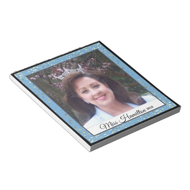 Pageant Queen Autograph Pad-Stardust Notepad (Angled)