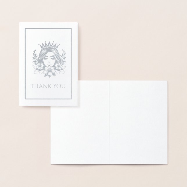Pageant Queen Crown Mini Foil Card (Display)