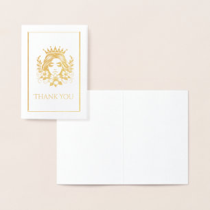 Pageant Queen Crown Mini Foil Card