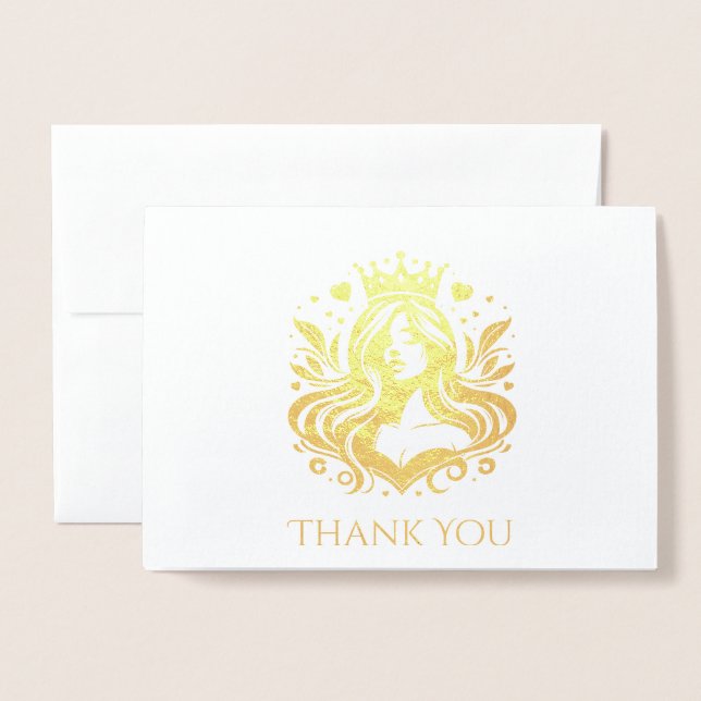 Pageant Queen Thank You Card (Front With Envelope)