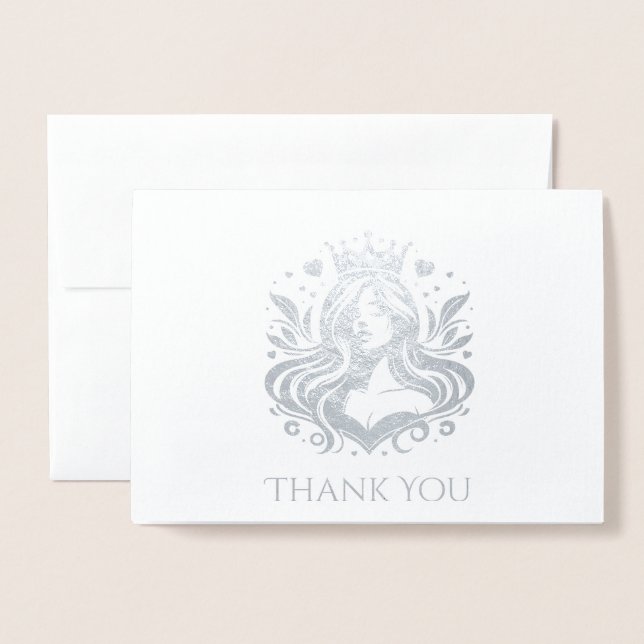 Pageant Queen Thank You Card (Front With Envelope)