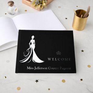 Pageant Real Foil Guest Book