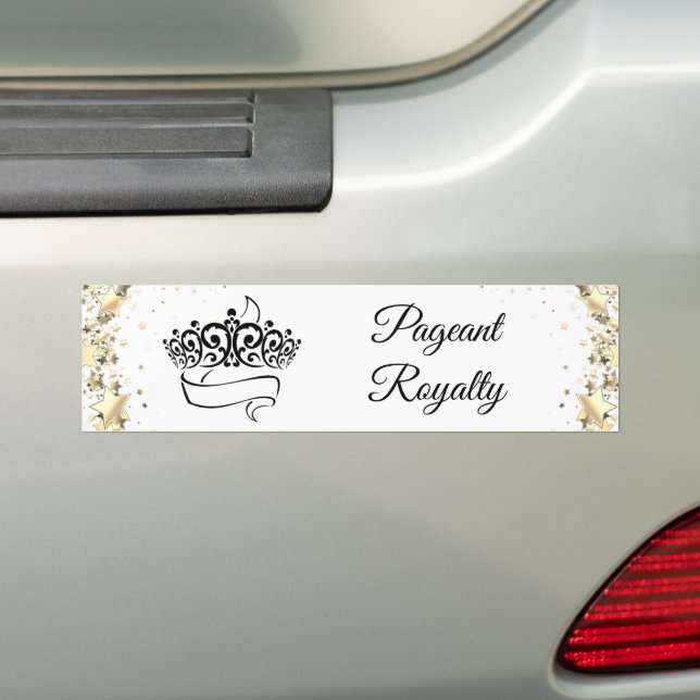 Pageant Royalty Bumper Sticker (On Car)