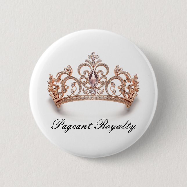 Pageant Royalty Button Pin (Front)