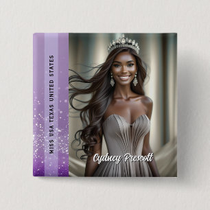 Pageant Support Button - Support Your Queen Pin