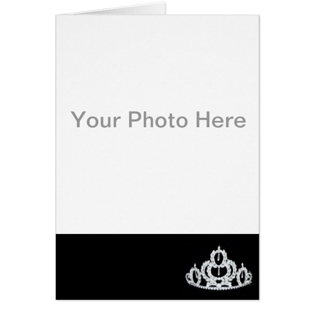 Pageant Tiara Photo Card (Front)