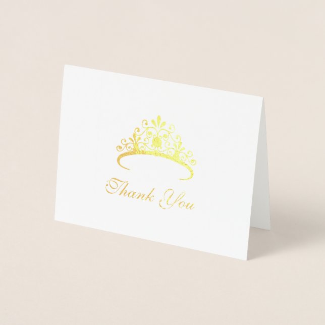 Pageant Tiara Thank You Card (Front)
