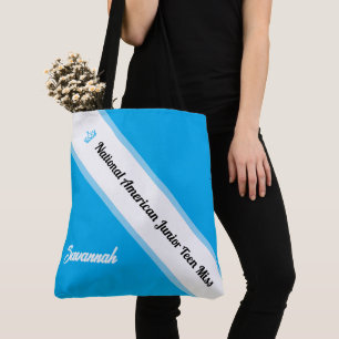 Pageant Tote Bag Custom Sash Crown Pageants