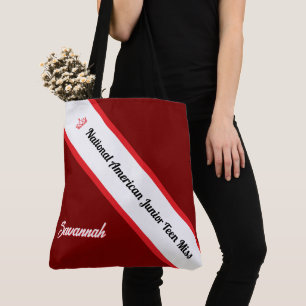 Pageant Tote Bag Custom Sash Crown Pageants
