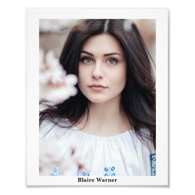 Pageants Modelling 8x10 Photogenic Headshot Photo Print (Front)