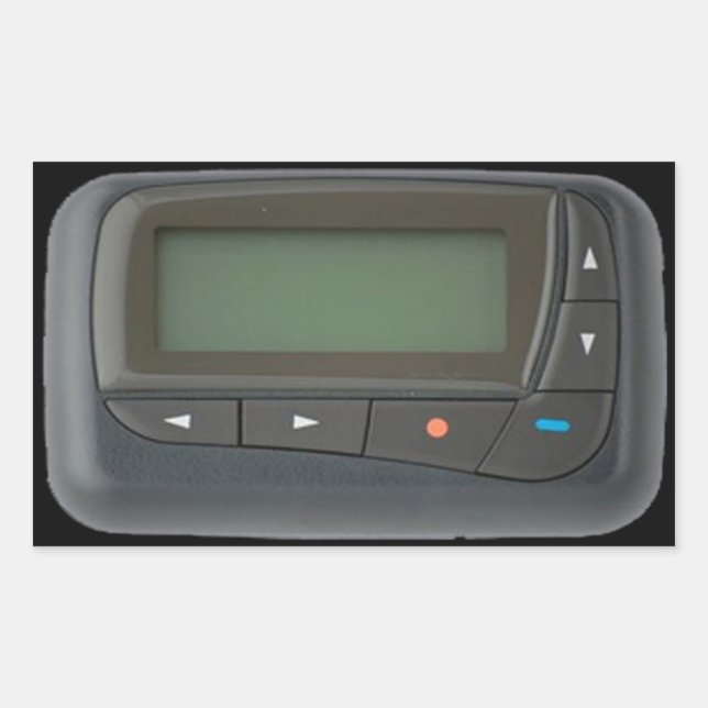 Pager Rectangular Stickers (Front)