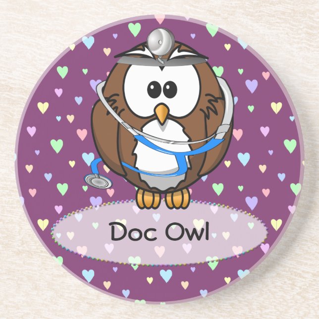 paging Doc Owl Coaster (Front)