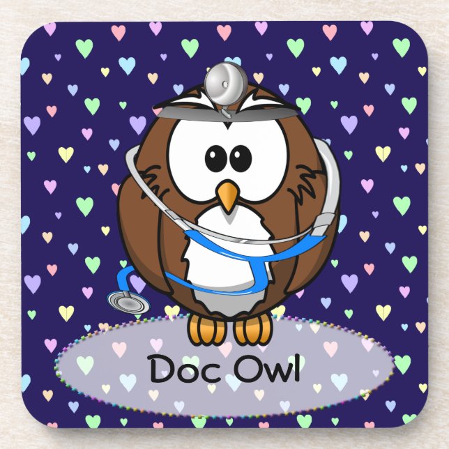 paging Doc Owl Coaster (Front)